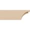 Ekena Millwork 4in. W x 4in. H x 12in. L Rivera Woodgrain TimberThane Rafter Tail, Primed Tan RFTUR04X04X12RIVRCPR - alternate 5